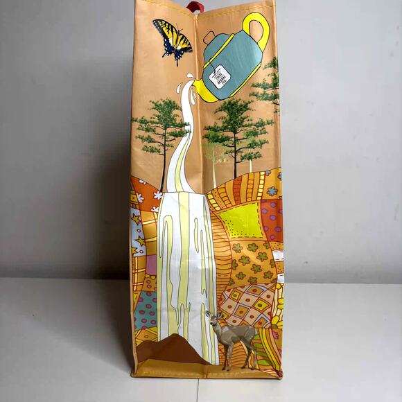 LOT 4x Trader Joe’s Georgia Peach State GA Stone Fruit Flower Tote Bag Reusable! - Picture 10 of 13